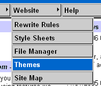 Select Website -> Themes