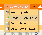 Select Header and Footer Editor from the toolbar