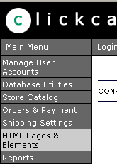 Select Main Menu -> HTML Pages & Elements